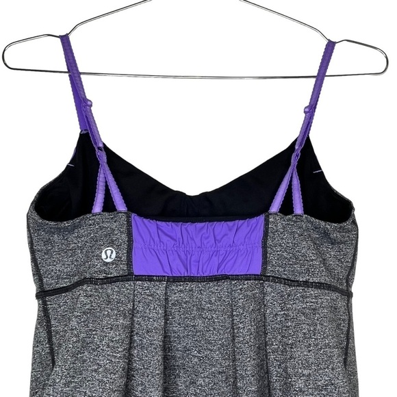 Lululemon Yogi Dance Tank Cinch Cord Pleated Scalloped Strap Athleisure - Picture 4 of 6